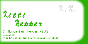 kitti nepper business card